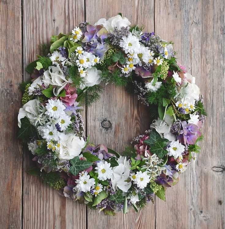 Funeral crosses, hearts and wreaths from Richard Mathews Florist Abingdon
