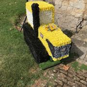 Large JCB Tractor with Track Wheel Tribute